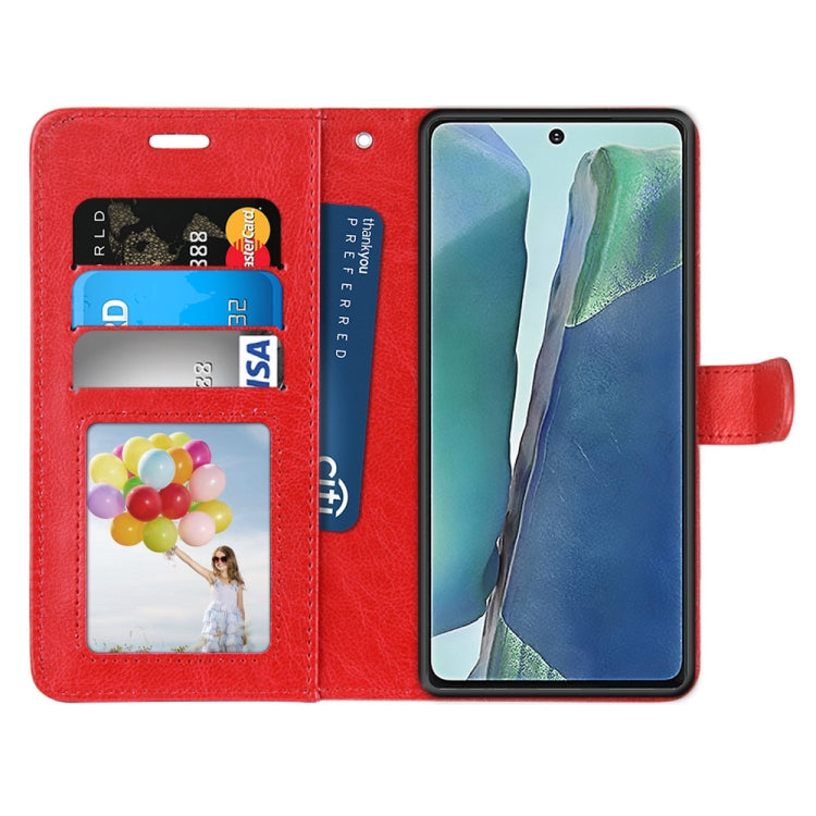 For Samsung Galaxy Note20 Pure Color Horizontal Flip PU Leather Case with Holder & Card Slots & Wallet & Photo Frame