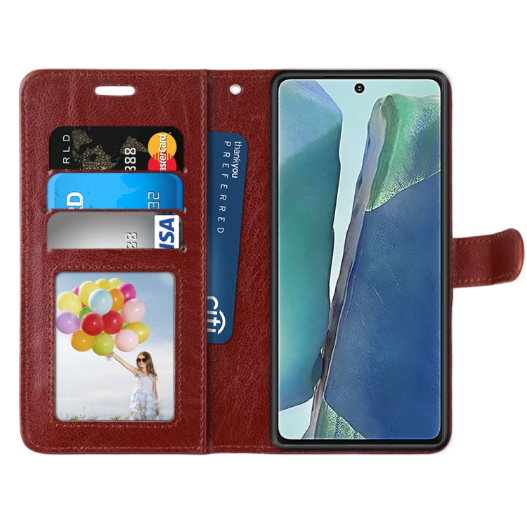 For Samsung Galaxy Note20 Pure Color Horizontal Flip PU Leather Case with Holder & Card Slots & Wallet & Photo Frame