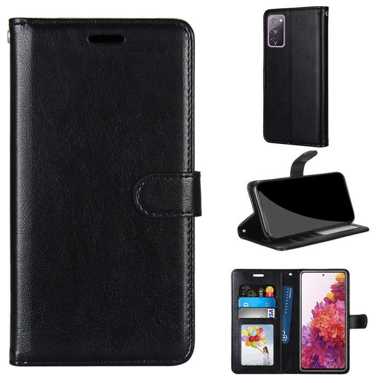 For Samsung Galaxy S20 FE 5G Pure Color Horizontal Flip PU Leather Case with Holder & Card Slots & Wallet & Photo Frame