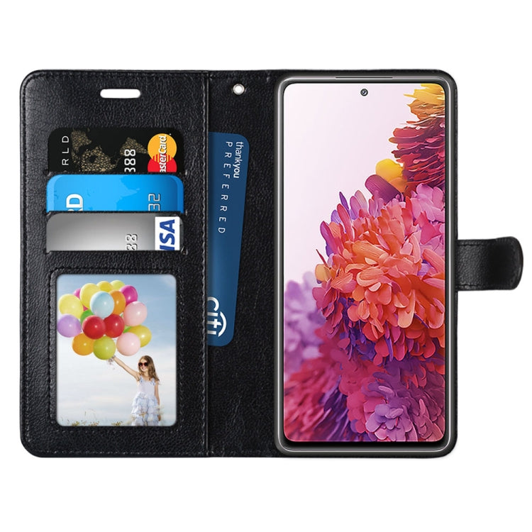 For Samsung Galaxy S20 FE 5G Pure Color Horizontal Flip PU Leather Case with Holder & Card Slots & Wallet & Photo Frame