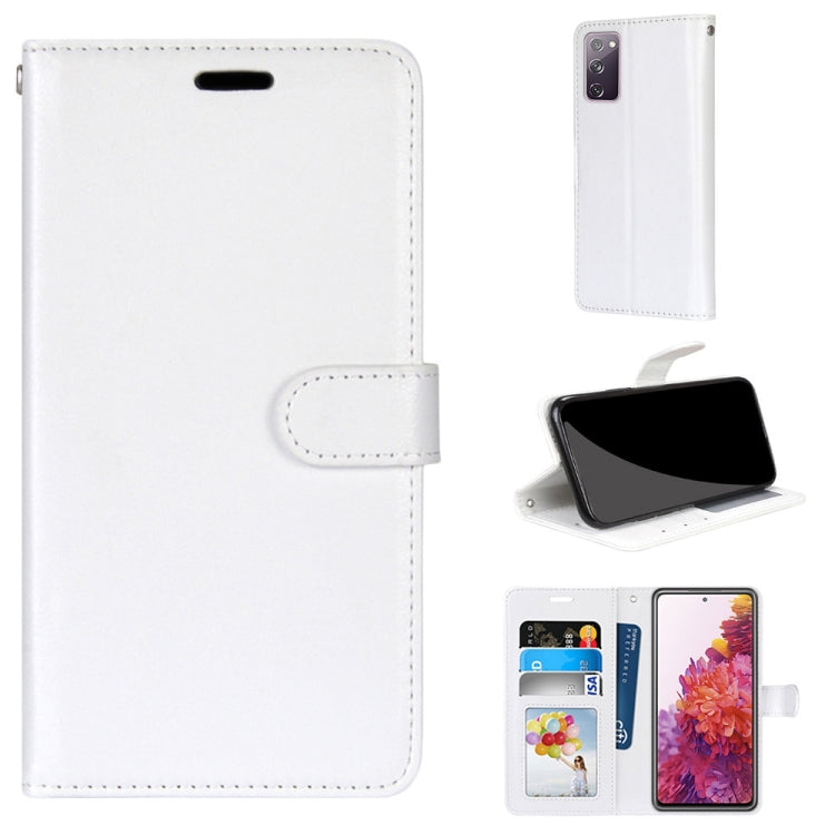 For Samsung Galaxy S20 FE 5G Pure Color Horizontal Flip PU Leather Case with Holder & Card Slots & Wallet & Photo Frame
