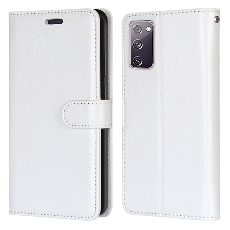For Samsung Galaxy S20 FE 5G Pure Color Horizontal Flip PU Leather Case with Holder & Card Slots & Wallet & Photo Frame