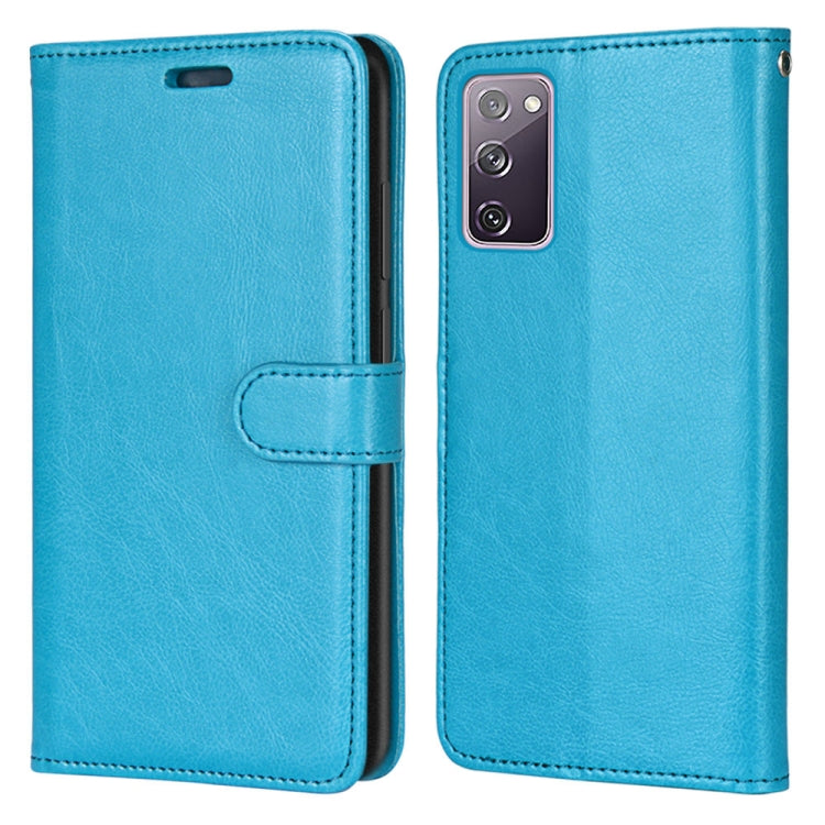 For Samsung Galaxy S20 FE 5G Pure Color Horizontal Flip PU Leather Case with Holder & Card Slots & Wallet & Photo Frame