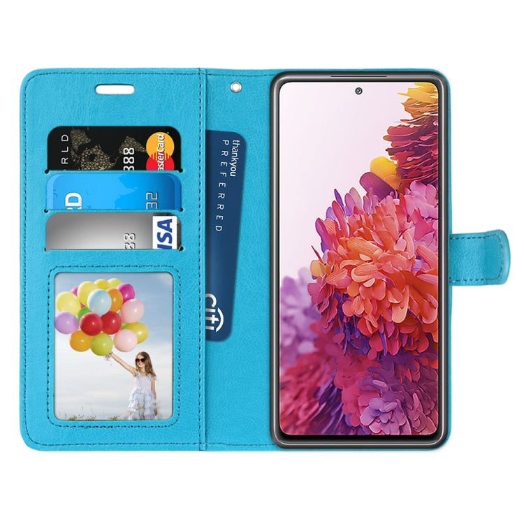 For Samsung Galaxy S20 FE 5G Pure Color Horizontal Flip PU Leather Case with Holder & Card Slots & Wallet & Photo Frame