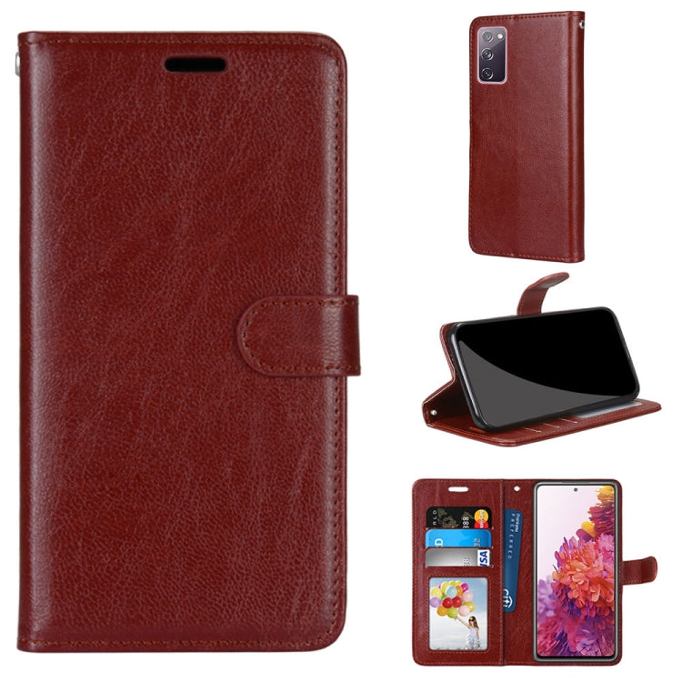 For Samsung Galaxy S20 FE 5G Pure Color Horizontal Flip PU Leather Case with Holder & Card Slots & Wallet & Photo Frame