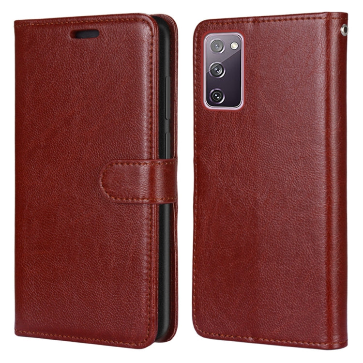 For Samsung Galaxy S20 FE 5G Pure Color Horizontal Flip PU Leather Case with Holder & Card Slots & Wallet & Photo Frame