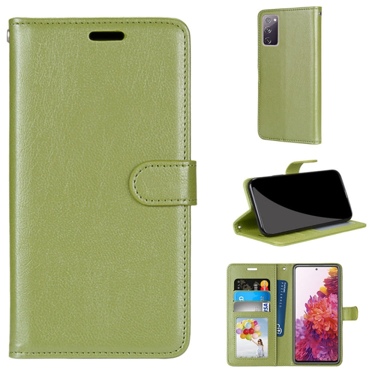 For Samsung Galaxy S20 FE 5G Pure Color Horizontal Flip PU Leather Case with Holder & Card Slots & Wallet & Photo Frame