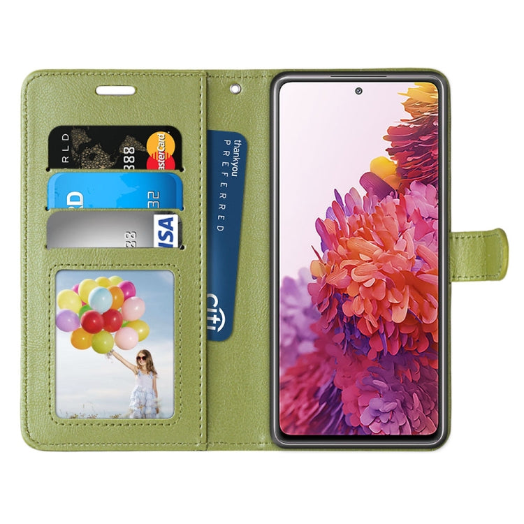 For Samsung Galaxy S20 FE 5G Pure Color Horizontal Flip PU Leather Case with Holder & Card Slots & Wallet & Photo Frame