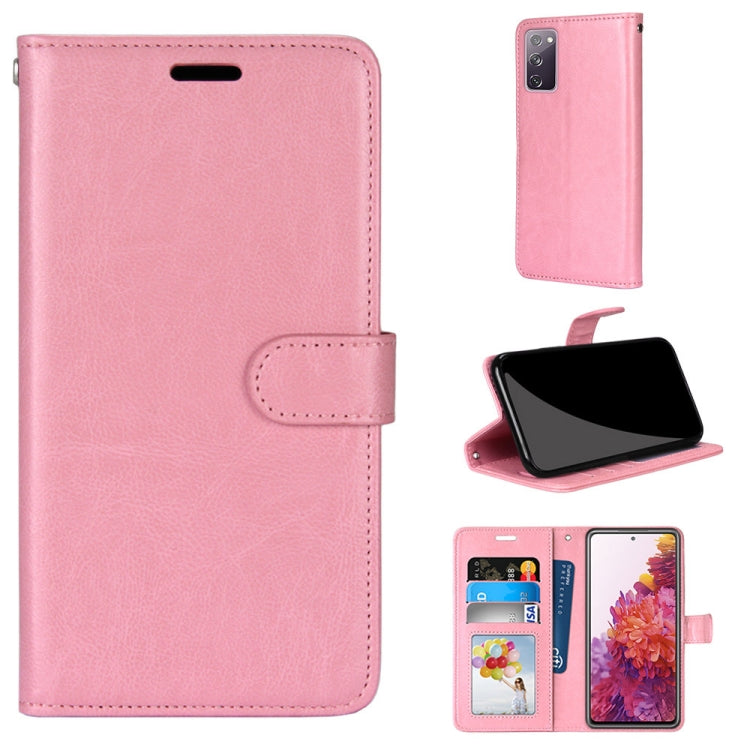 For Samsung Galaxy S20 FE 5G Pure Color Horizontal Flip PU Leather Case with Holder & Card Slots & Wallet & Photo Frame