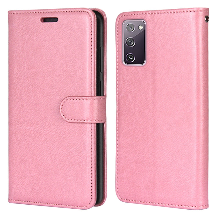 For Samsung Galaxy S20 FE 5G Pure Color Horizontal Flip PU Leather Case with Holder & Card Slots & Wallet & Photo Frame