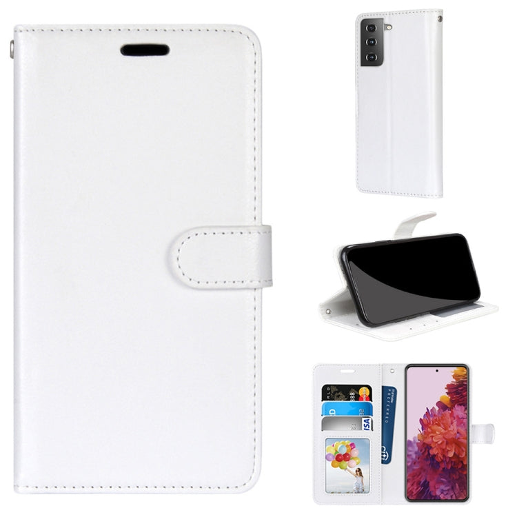 For Samsung Galaxy S21 5G Pure Color Horizontal Flip PU Leather Case with Holder & Card Slots & Wallet & Photo Frame