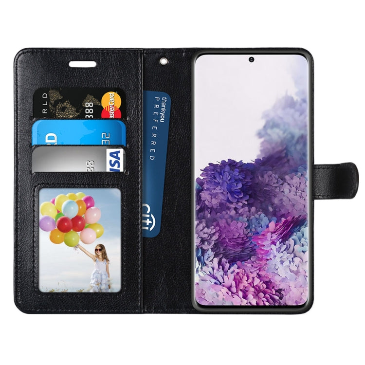 For Samsung Galaxy S21+ 5G Pure Color Horizontal Flip PU Leather Case with Holder & Card Slots & Wallet & Photo Frame