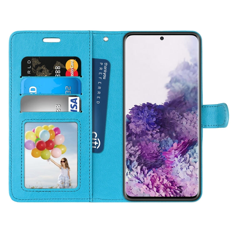 For Samsung Galaxy S21+ 5G Pure Color Horizontal Flip PU Leather Case with Holder & Card Slots & Wallet & Photo Frame