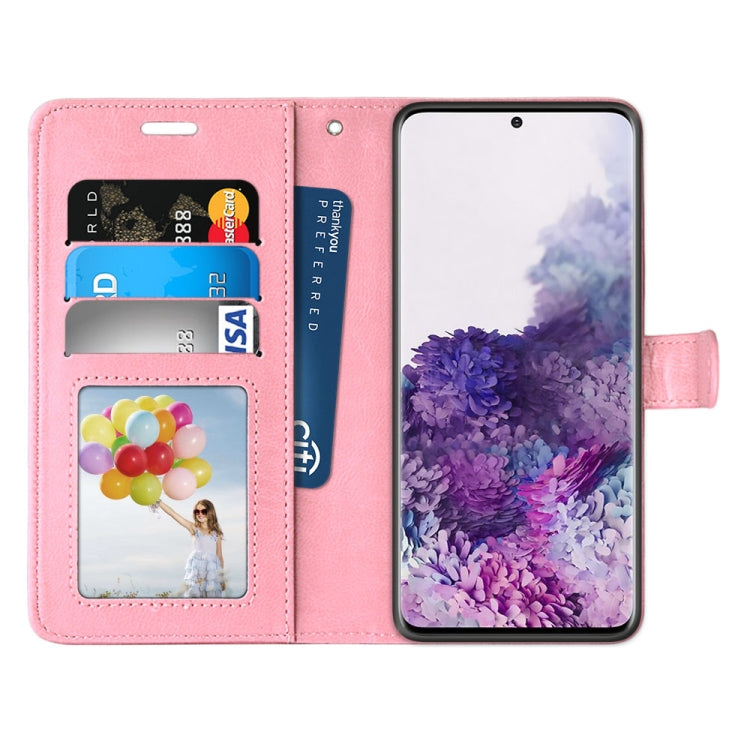 For Samsung Galaxy S21+ 5G Pure Color Horizontal Flip PU Leather Case with Holder & Card Slots & Wallet & Photo Frame