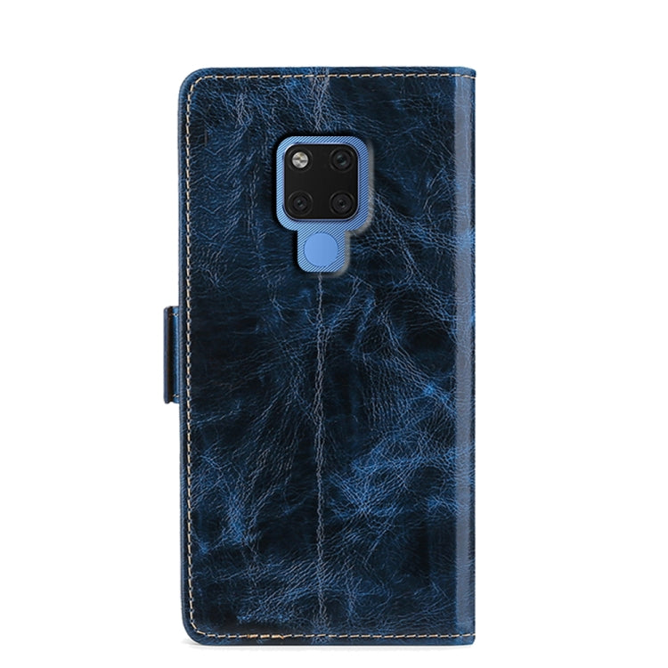 For Huawei Mate 20 Knead Pattern Texture Side Buckle Horizontal Flip Leather Case with Holder & Card Slots