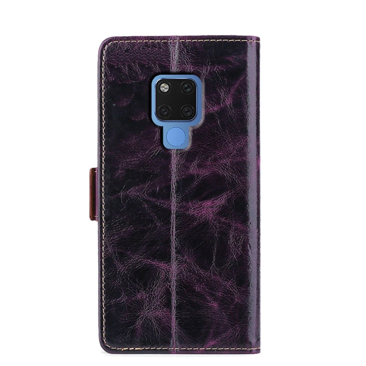 For Huawei Mate 20 Knead Pattern Texture Side Buckle Horizontal Flip Leather Case with Holder & Card Slots