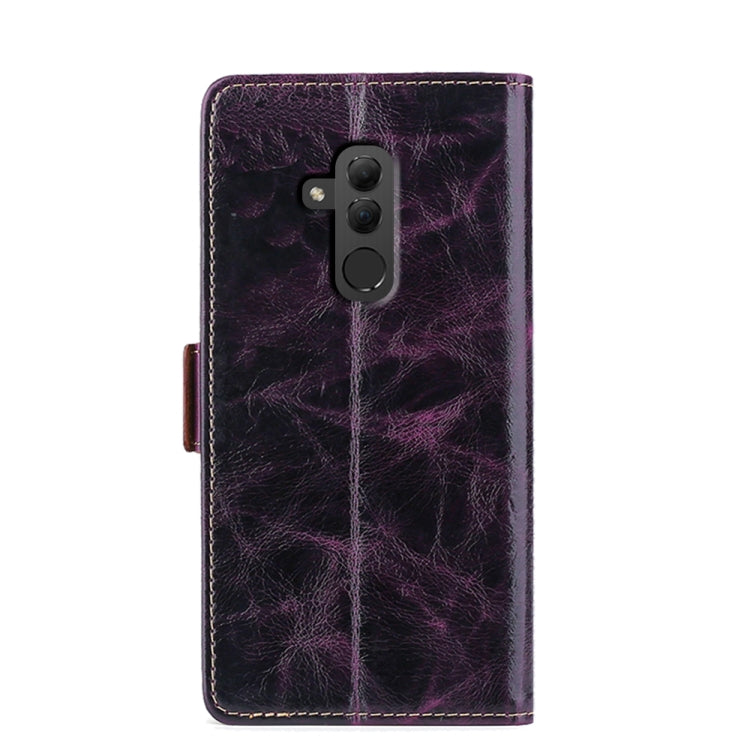 For Huawei Mate 20 Lite Knead Pattern Texture Side Buckle Horizontal Flip Leather Case with Holder & Card Slots