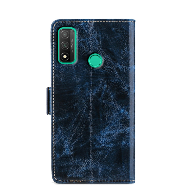 For Huawei P Smart 2020 Knead Pattern Texture Side Buckle Horizontal Flip Leather Case with Holder & Card Slots