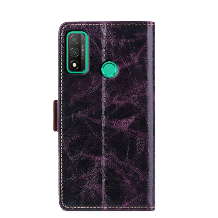 For Huawei P Smart 2020 Knead Pattern Texture Side Buckle Horizontal Flip Leather Case with Holder & Card Slots