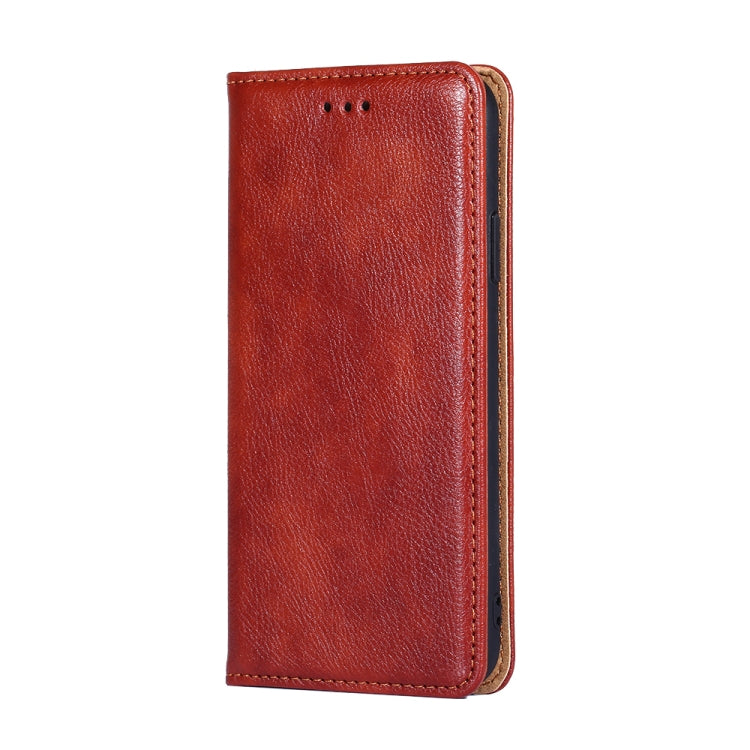 For Huawei P40 PU + TPU Gloss Oil Solid Color Magnetic Horizontal Flip Leather Case with Holder & Card Slot & Wallet