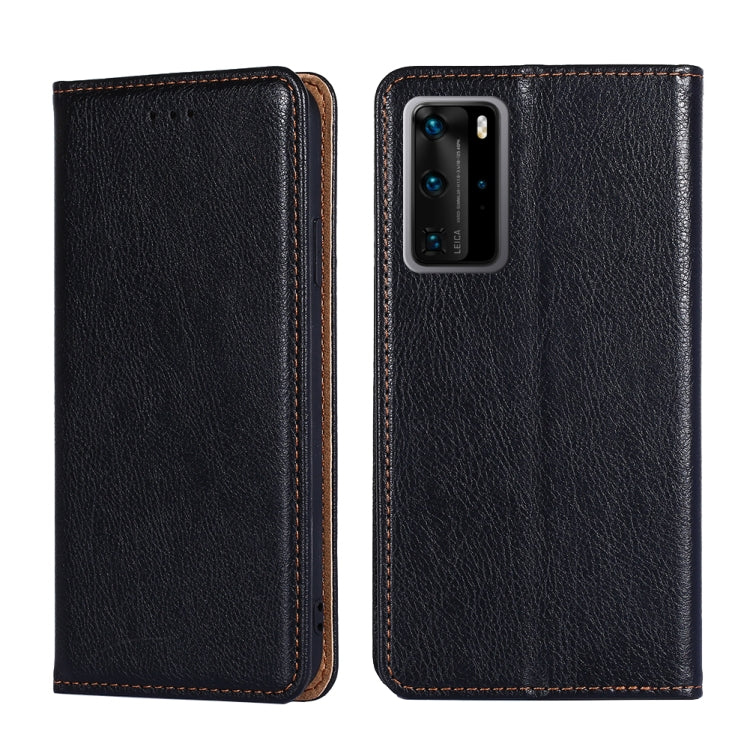 For Huawei P40 Pro PU + TPU Gloss Oil Solid Color Magnetic Horizontal Flip Leather Case with Holder & Card Slot & Wallet