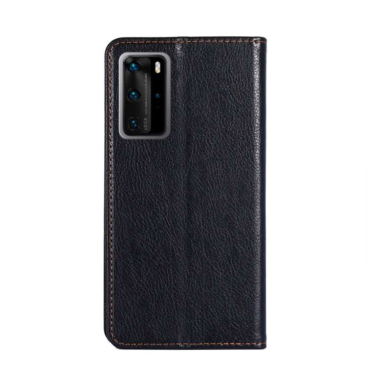 For Huawei P40 Pro PU + TPU Gloss Oil Solid Color Magnetic Horizontal Flip Leather Case with Holder & Card Slot & Wallet