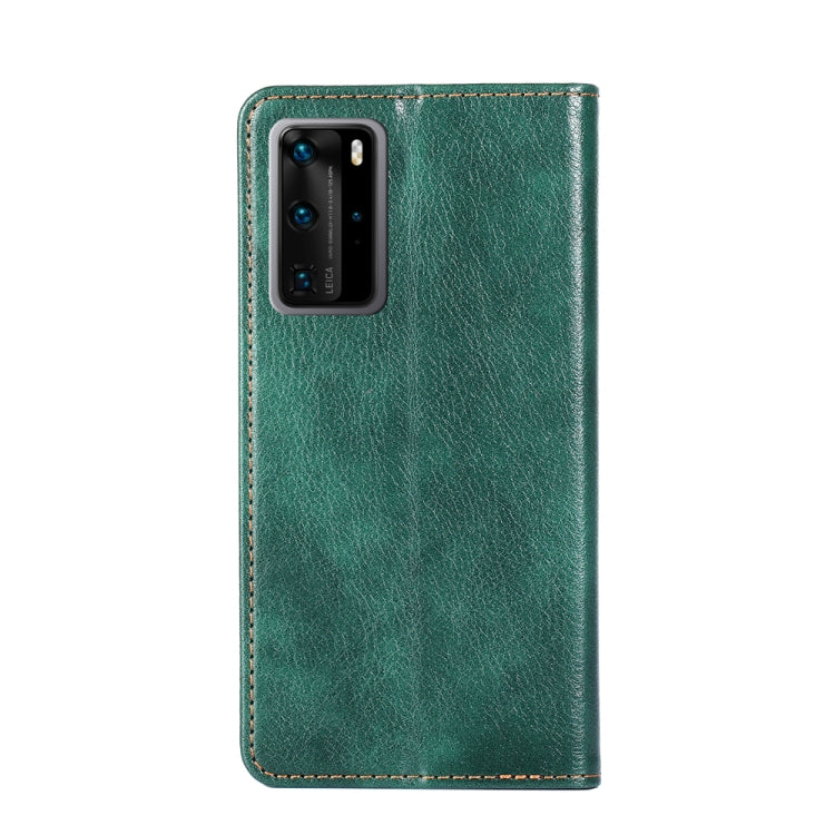 For Huawei P40 Pro PU + TPU Gloss Oil Solid Color Magnetic Horizontal Flip Leather Case with Holder & Card Slot & Wallet