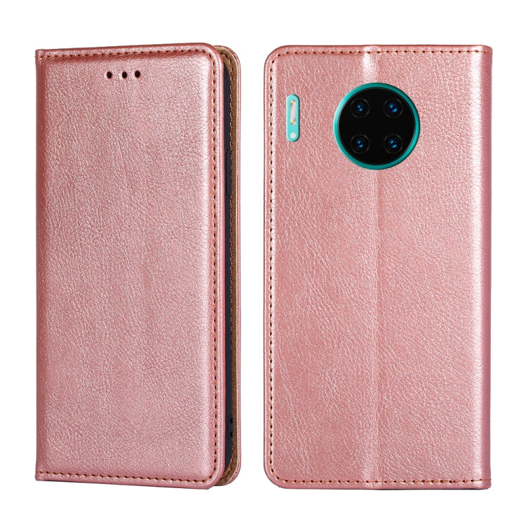 For Huawei Mate 30 Pro PU + TPU Gloss Oil Solid Color Magnetic Horizontal Flip Leather Case with Holder & Card Slot & Wallet