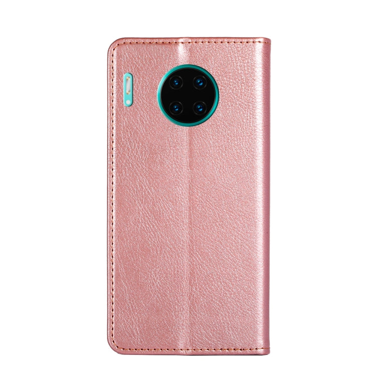 For Huawei Mate 30 Pro PU + TPU Gloss Oil Solid Color Magnetic Horizontal Flip Leather Case with Holder & Card Slot & Wallet