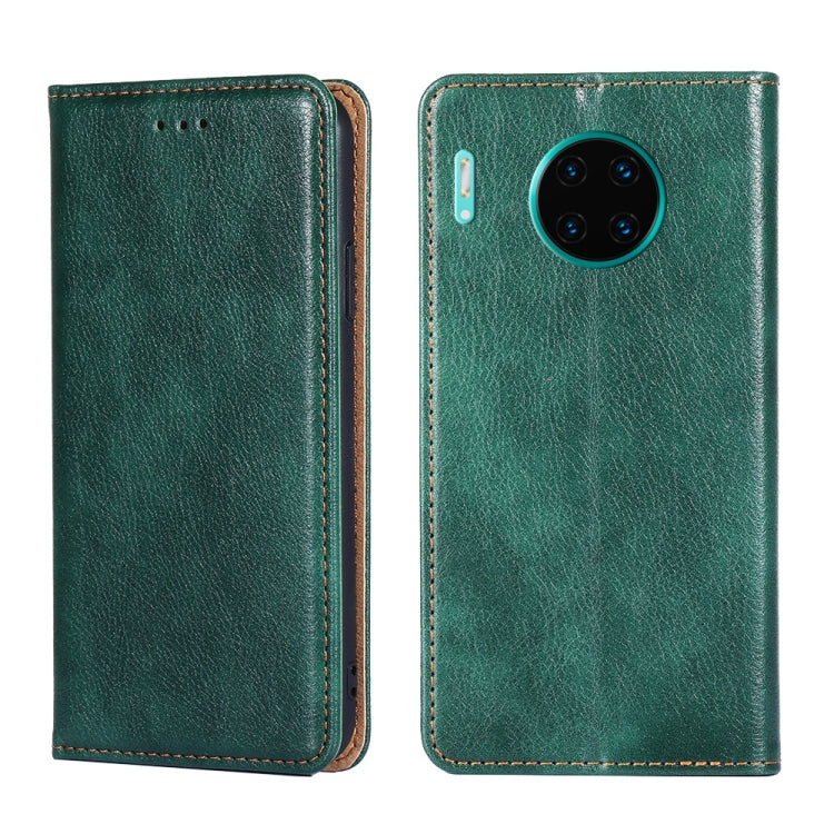 For Huawei Mate 30 Pro PU + TPU Gloss Oil Solid Color Magnetic Horizontal Flip Leather Case with Holder & Card Slot & Wallet