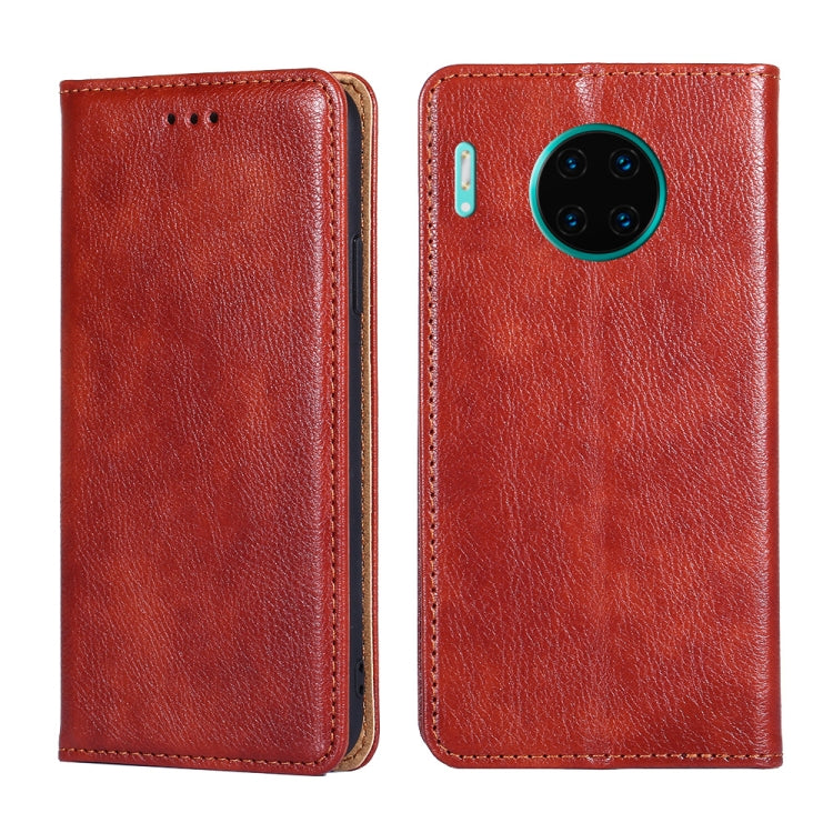 For Huawei Mate 30 Pro PU + TPU Gloss Oil Solid Color Magnetic Horizontal Flip Leather Case with Holder & Card Slot & Wallet