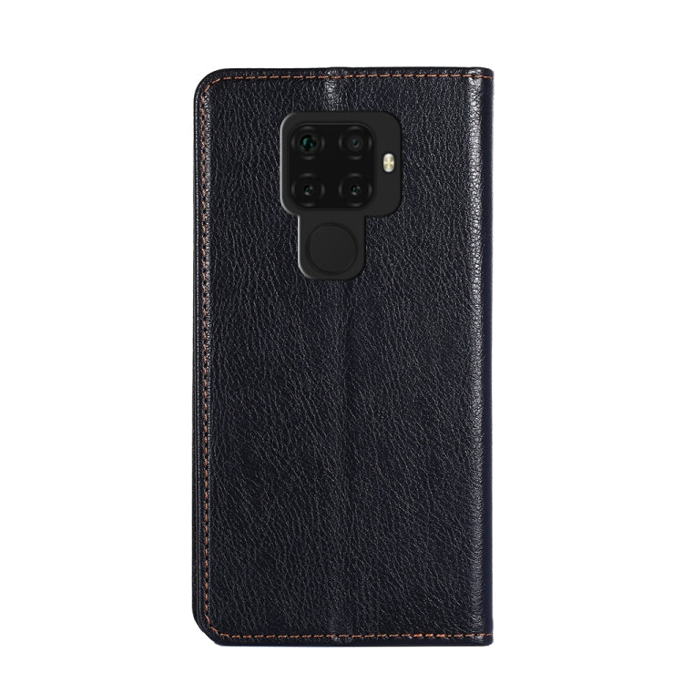 For Huawei Mate 30 Lite PU + TPU Gloss Oil Solid Color Magnetic Horizontal Flip Leather Case with Holder & Card Slot & Wallet