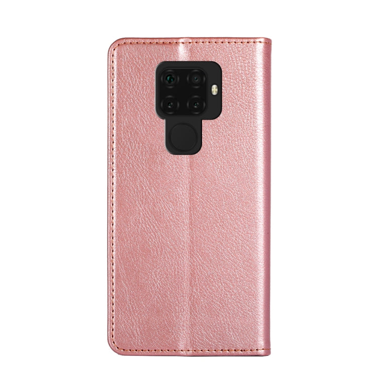 For Huawei Mate 30 Lite PU + TPU Gloss Oil Solid Color Magnetic Horizontal Flip Leather Case with Holder & Card Slot & Wallet