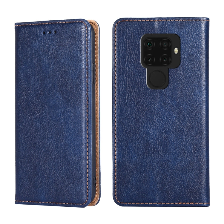 For Huawei Mate 30 Lite PU + TPU Gloss Oil Solid Color Magnetic Horizontal Flip Leather Case with Holder & Card Slot & Wallet
