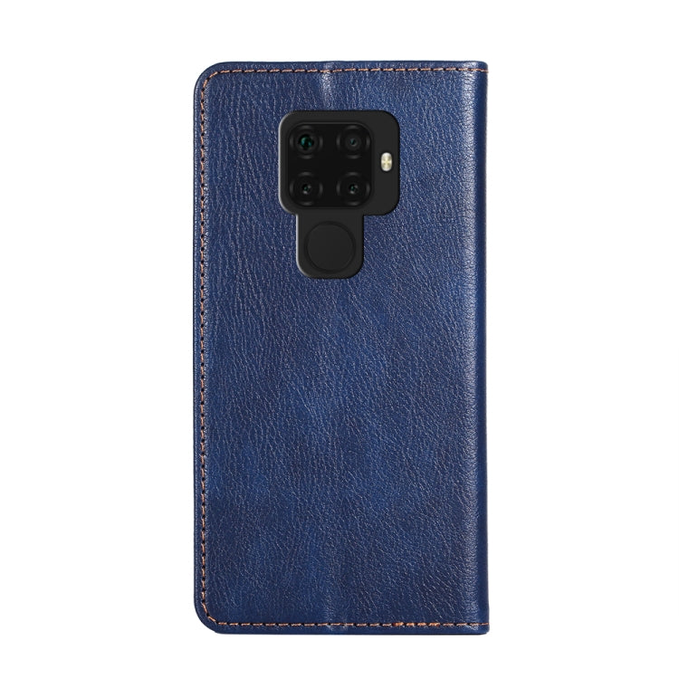 For Huawei Mate 30 Lite PU + TPU Gloss Oil Solid Color Magnetic Horizontal Flip Leather Case with Holder & Card Slot & Wallet
