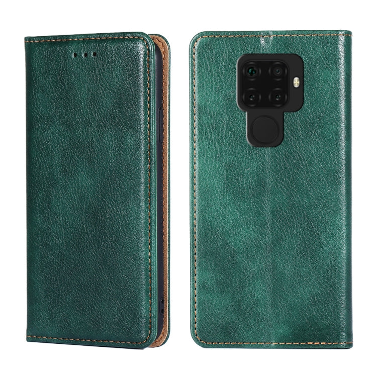 For Huawei Mate 30 Lite PU + TPU Gloss Oil Solid Color Magnetic Horizontal Flip Leather Case with Holder & Card Slot & Wallet