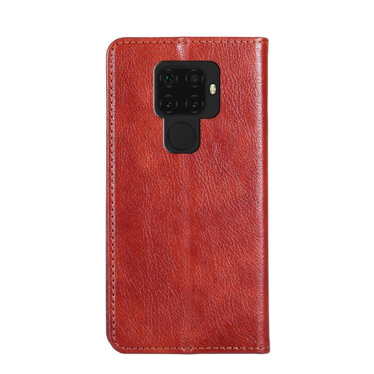 For Huawei Mate 30 Lite PU + TPU Gloss Oil Solid Color Magnetic Horizontal Flip Leather Case with Holder & Card Slot & Wallet