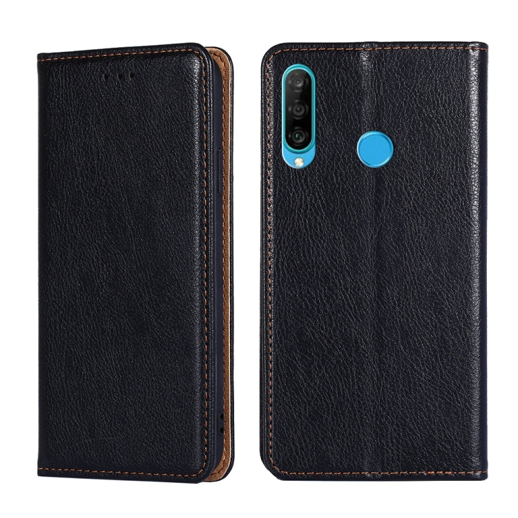 For Huawei P30 lite PU + TPU Gloss Oil Solid Color Magnetic Horizontal Flip Leather Case with Holder & Card Slot & Wallet