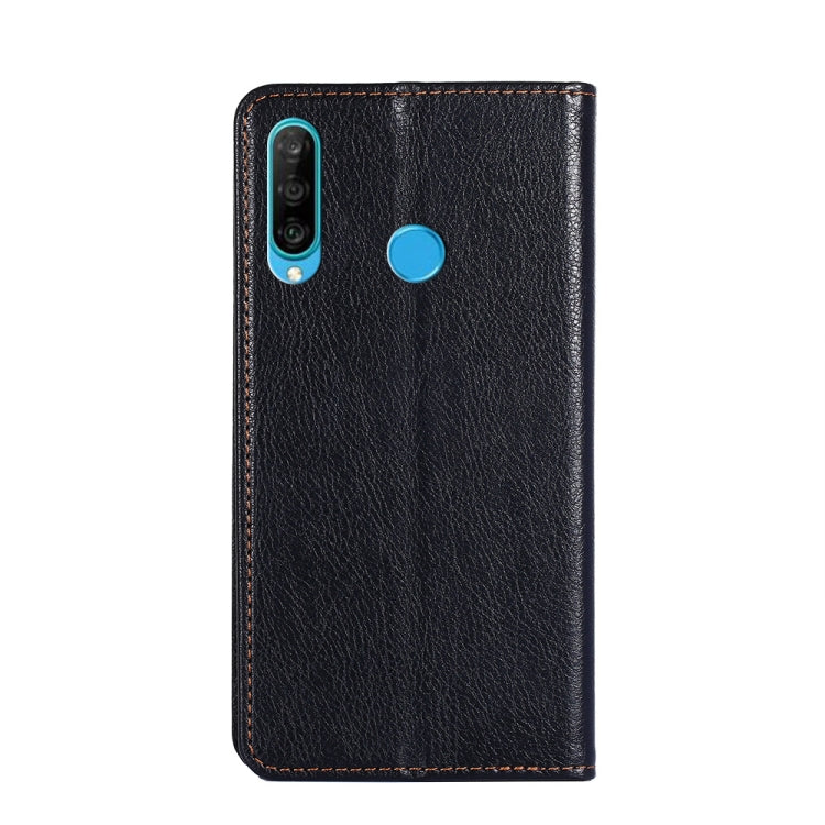 For Huawei P30 lite PU + TPU Gloss Oil Solid Color Magnetic Horizontal Flip Leather Case with Holder & Card Slot & Wallet