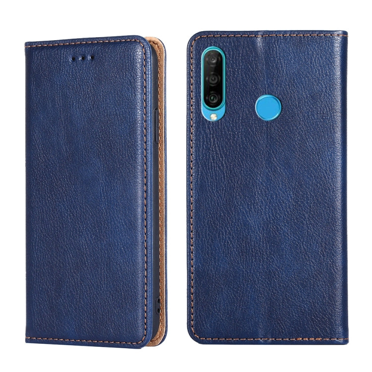 For Huawei P30 lite PU + TPU Gloss Oil Solid Color Magnetic Horizontal Flip Leather Case with Holder & Card Slot & Wallet