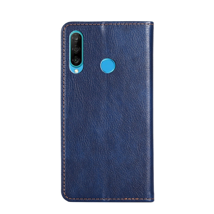 For Huawei P30 lite PU + TPU Gloss Oil Solid Color Magnetic Horizontal Flip Leather Case with Holder & Card Slot & Wallet
