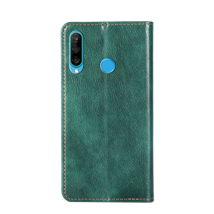 For Huawei P30 lite PU + TPU Gloss Oil Solid Color Magnetic Horizontal Flip Leather Case with Holder & Card Slot & Wallet