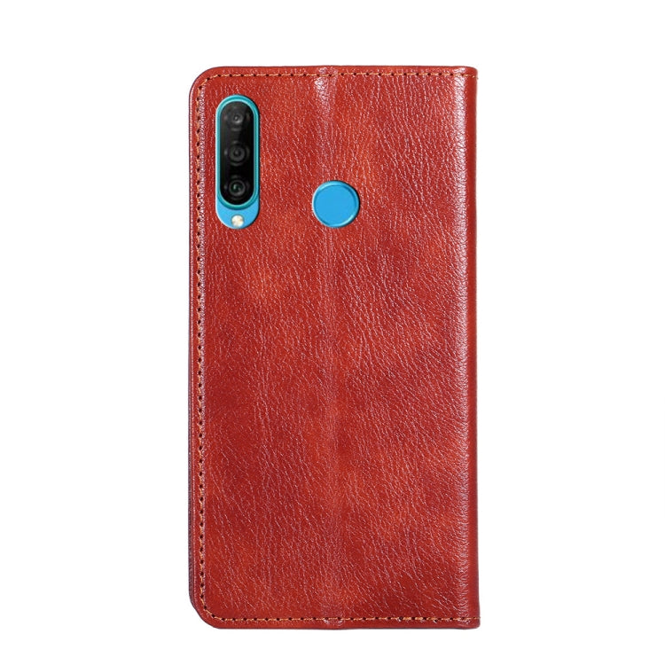 For Huawei P30 lite PU + TPU Gloss Oil Solid Color Magnetic Horizontal Flip Leather Case with Holder & Card Slot & Wallet