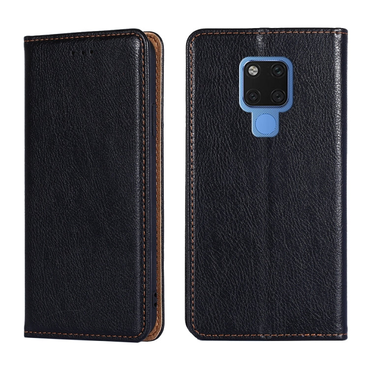 For Huawei Mate 20 PU + TPU Gloss Oil Solid Color Magnetic Horizontal Flip Leather Case with Holder & Card Slot & Wallet