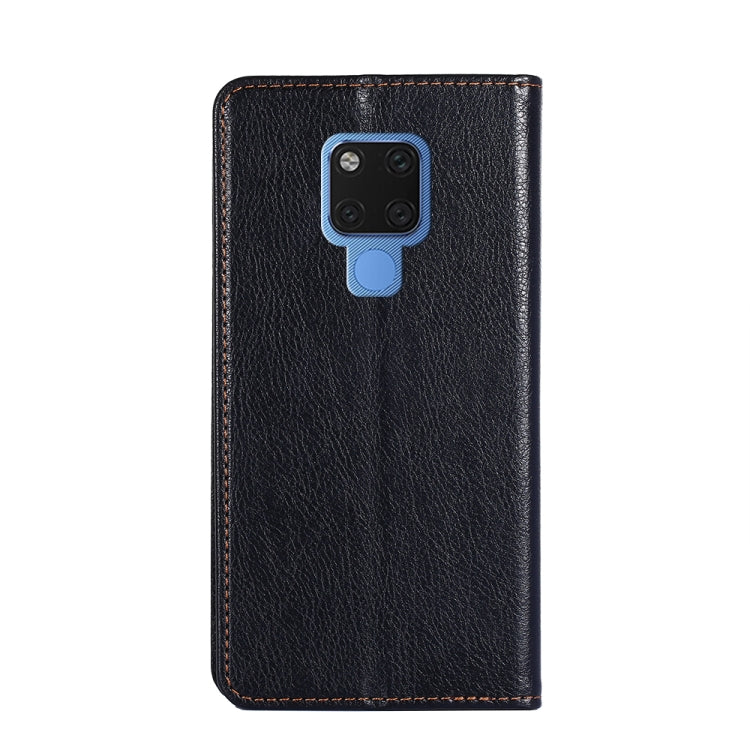 For Huawei Mate 20 PU + TPU Gloss Oil Solid Color Magnetic Horizontal Flip Leather Case with Holder & Card Slot & Wallet