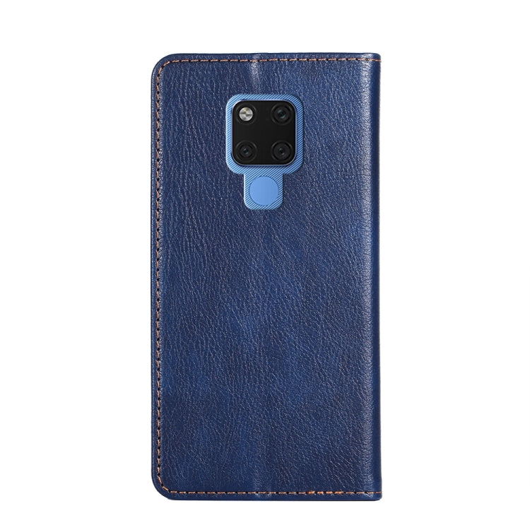 For Huawei Mate 20 PU + TPU Gloss Oil Solid Color Magnetic Horizontal Flip Leather Case with Holder & Card Slot & Wallet