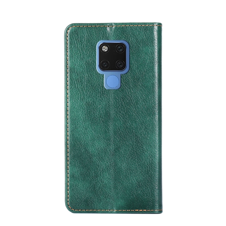 For Huawei Mate 20 PU + TPU Gloss Oil Solid Color Magnetic Horizontal Flip Leather Case with Holder & Card Slot & Wallet
