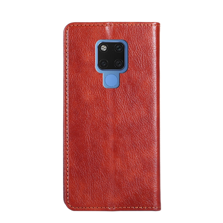 For Huawei Mate 20 PU + TPU Gloss Oil Solid Color Magnetic Horizontal Flip Leather Case with Holder & Card Slot & Wallet