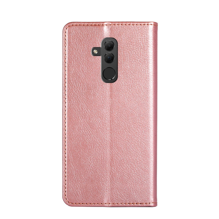 For Huawei Mate 20 lite PU + TPU Gloss Oil Solid Color Magnetic Horizontal Flip Leather Case with Holder & Card Slot & Wallet