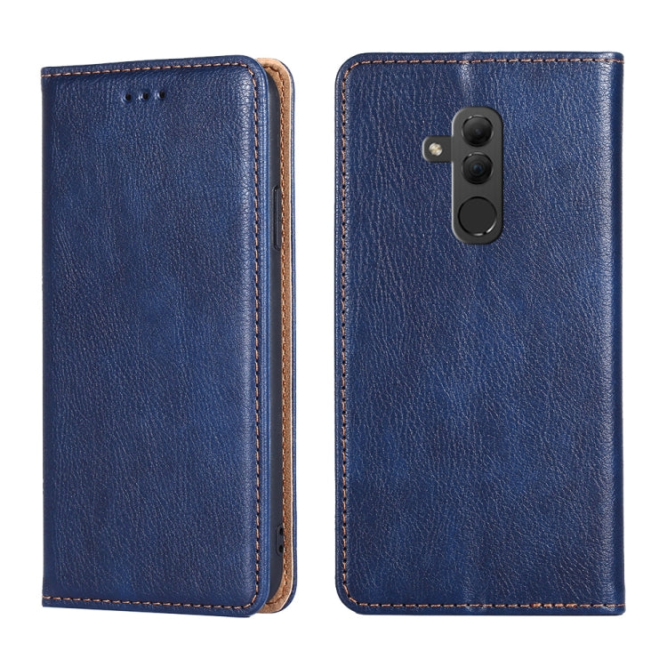 For Huawei Mate 20 lite PU + TPU Gloss Oil Solid Color Magnetic Horizontal Flip Leather Case with Holder & Card Slot & Wallet